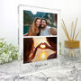 Personalised Freestanding Two Photos Giant Crystal Block 19.5cm X 14cm Portrait, thumbnail 3 of 7