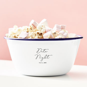Personalised Date Night Popcorn Bowl, 5 of 7