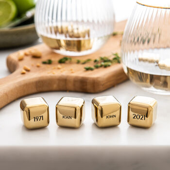 'Your Golden' Personalised Steel Ice Cubes, 5 of 12