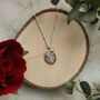 Dove And Rose Personalised Message Necklace, thumbnail 1 of 4