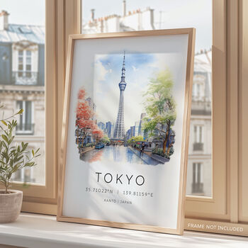 Tokyo Japan Travel Poster Of The Skytree, 4 of 7