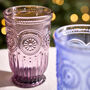 Set Of Four Vintage Colour Embossed Highball Tumblers, thumbnail 4 of 7