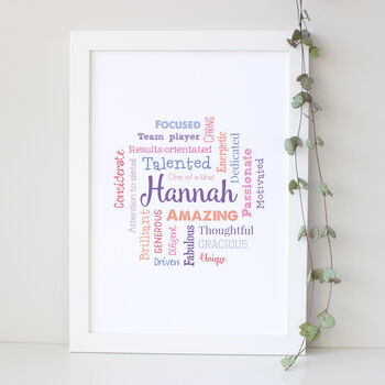Personalised 18th Birthday Word Art Gift For Her, 6 of 6