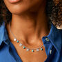 Lakshmi Blue Topaz/Turquoise Necklace Silver Or Gold, thumbnail 3 of 11