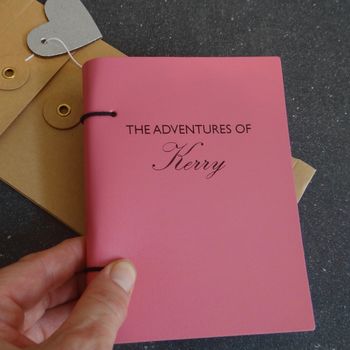 Personalised Leather Adventures Journal Diary, 3 of 10