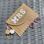 Personalised Mrs Straw Pom Pom Clutch Cross Body Bag, thumbnail 3 of 3