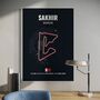 Sakhir F1 Track Print F1 Gift, Father's Day Gifts, thumbnail 1 of 2