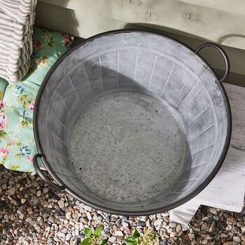 Oval Planter Tub With Handles, 3 of 5