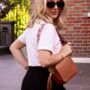 Tan Graffiti Hearts Bag Strap | Extra Long Crossbody Replacement Bag Strap, thumbnail 3 of 3