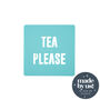Tea Please Green Drinks Coaster, thumbnail 1 of 3