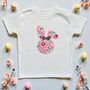 Liberty Of London Children's Bunny Face Design T Shirt Short Sleeve, thumbnail 1 of 7