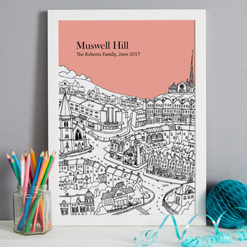 Personalised Muswell Hill Print, 6 of 10