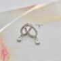 Teardrop Crystal Hoop Earrings Gold Silver Gift For Her, thumbnail 5 of 8