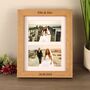 Personalised Solid Oak Double Photo Frame With Mount, thumbnail 1 of 7