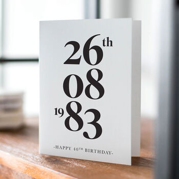 Personalised Milestone Birthday And Special Date Card, 4 of 10
