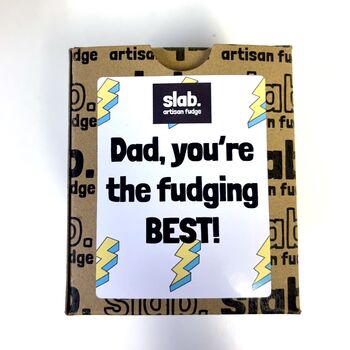 Father's Day Three Fudge Slab Gift Box Dairy, 4 of 4