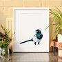 Inky Magpie Illustration Print, thumbnail 9 of 12