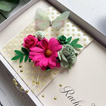 Handmade Wedding Money Wallet Chrysanthemum Flower, 5 of 5