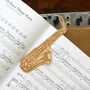 Saxophone Shaped Birchply Bookmark, thumbnail 1 of 3