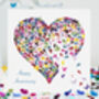 Anniversary Butterfly Kaleidoscope Love Heart Card, thumbnail 1 of 12