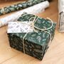 Recycled Green Greenery Wrapping Paper Stickers, thumbnail 4 of 5
