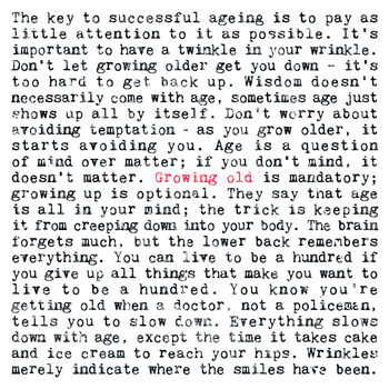 Growing Old Quotes Gift Print, 2 of 10