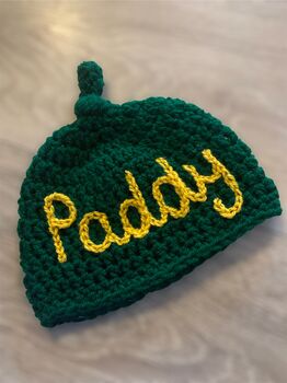 Personalised Handmade Baby Hat, 4 of 7