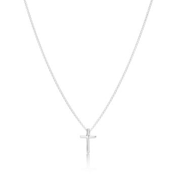 Girl's Sterling Silver Cross Necklace | Two Styles, 4 of 7