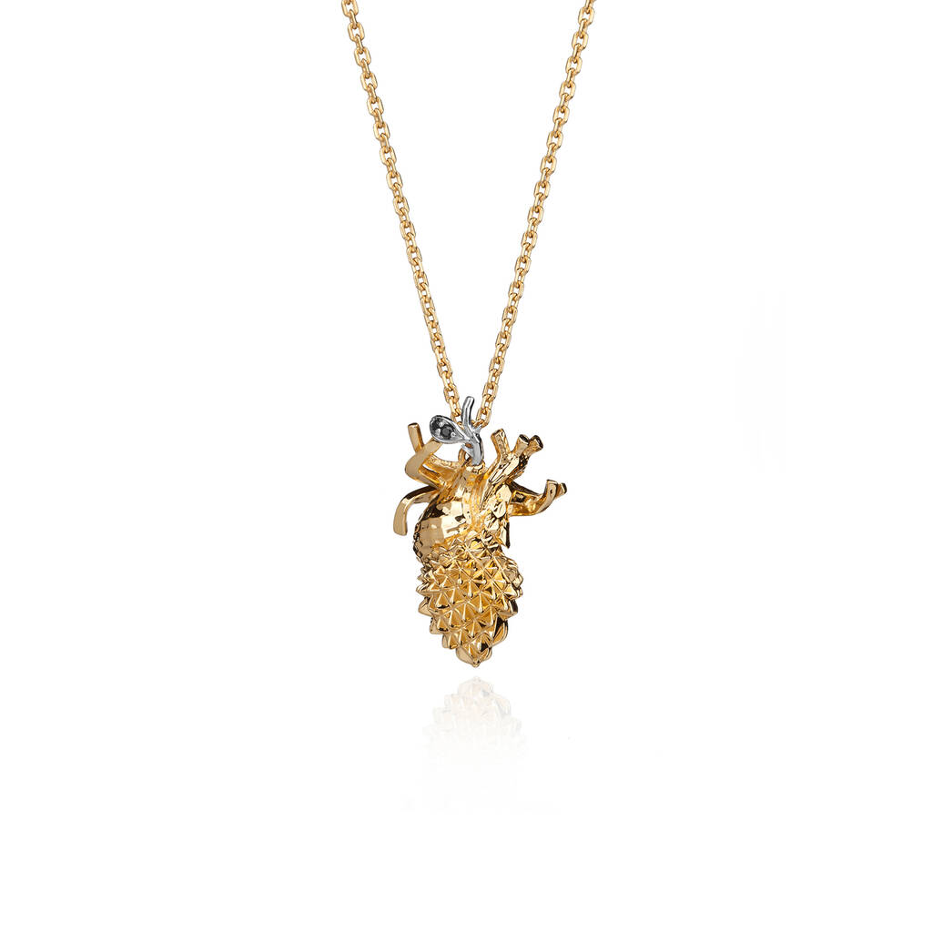 Forbidden Heart Pendant In Gold By Kasun London