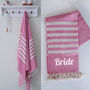 Personalised Beach And Bath Towel, Birthday Gift, thumbnail 2 of 12