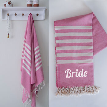 Personalised Beach And Bath Towel, Birthday Gift, 2 of 12
