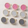 Enamel Knob With Gold Rim, thumbnail 2 of 4