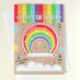 Rainbow Happy Birthday Card, Cut Out And Keep, thumbnail 4 of 6