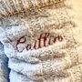 Personalised Cable Knit Slipper Socks, thumbnail 2 of 6