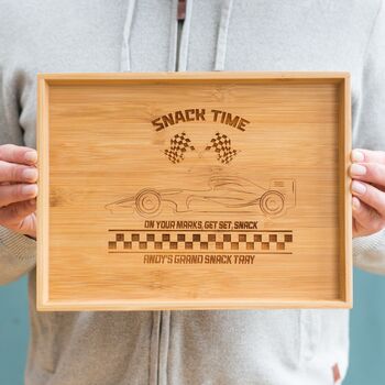 Personalised F1 Grand Prix Racing Cars Snacks Tray, 9 of 9