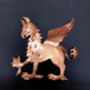 Handwrought Copper Griffin Christmas Tree Topper, thumbnail 6 of 7