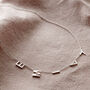 Personalised Name Station Necklace, thumbnail 7 of 9