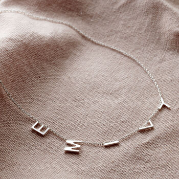 Personalised Name Station Necklace, 7 of 9