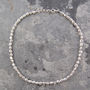Organic Nugget Solid Sterling Silver Bracelet, thumbnail 5 of 6