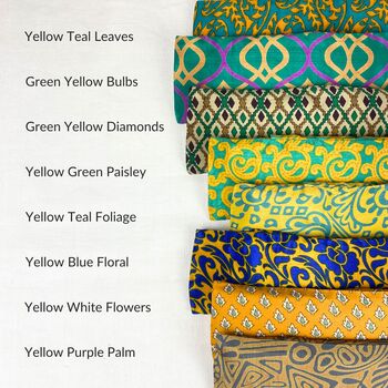 Handmade Sari Fabric Weighted Aromatherapy Eye Pillow, 4 of 12