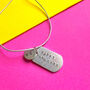 Hand Stamped Personalised Necklace Keyring Jewellery Gift For Her, thumbnail 6 of 9