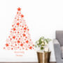Personalised Star Christmas Tree Wall Sticker, thumbnail 1 of 3