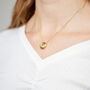 Gold Plated 40th Birthday Rings Necklace, thumbnail 3 of 5
