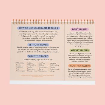 Habit Tracker | 12 Month Goal Planner | Soft Focus, 5 of 5