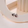 Tiny Cz Labybird Stud Earrings In Sterling Silver, thumbnail 7 of 12