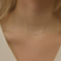 Simple Silver Choker Chain Necklace, thumbnail 2 of 5