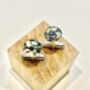 Resin, Silver, Abalone Cufflinks, thumbnail 1 of 3