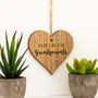 You're Going To Be Grandparents Hanging Wood Heart, thumbnail 2 of 3