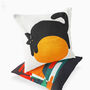 Cat Illustration Cushion Cover Set Of Two, thumbnail 7 of 12
