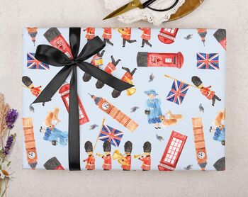 Three Sheets Of London Wrapping Paper, 2 of 2